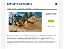Tablet Screenshot of bartlettexcavating.com